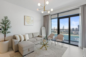 Luxurious 2BR in Beachfront with Marina Skyline View
